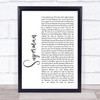 Scouting For Girls Superman White Script Song Lyric Music Wall Art Print