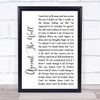 Seether Against The Wall White Script Song Lyric Music Wall Art Print