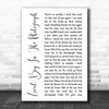 Stereophonics Local Boy In The Photograph White Script Song Lyric Music Wall Art Print
