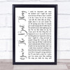 The Style Council You're The Best Thing White Script Song Lyric Music Wall Art Print