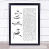 This Is Me The Greatest Showman White Script Song Lyric Music Wall Art Print