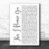 N Sync This I Promise You White Script Song Lyric Music Wall Art Print