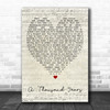 A Thousand Years Christina Perri Script Heart Quote Song Lyric Print