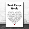 Aaron Neville and Linda Ronstadt Don't Know Much Heart Song Lyric Quote Print