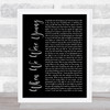 Adele When We Were Young Black Script Song Lyric Quote Print