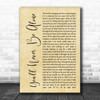 Anastacia You'll Never Be Alone Rustic Script Song Lyric Quote Print