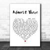 Andy Williams Almost There Heart Song Lyric Quote Print