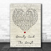 Angela Lansbury Beauty And The Beast Script Heart Song Lyric Quote Print