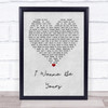 Arctic Monkeys I Wanna Be Yours Grey Heart Quote Song Lyric Print