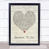 BANNERS Someone To You Script Heart Quote Song Lyric Print