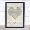 Bon Jovi In These Arms Script Heart Song Lyric Quote Print