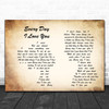 Boyzone Every Day I Love You Man Lady Couple Song Lyric Quote Print