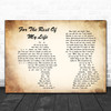 Brian McKnight For The Rest Of My Life Man Lady Couple Song Lyric Quote Print