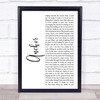 Bruce Springsteen If I Should Fall Behind Rustic Script Song Lyric Quote Print