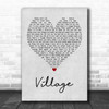 Cam Village Grey Heart Quote Song Lyric Print