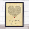 Candi Staton Young Hearts Run Free Vintage Heart Quote Song Lyric Print