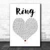 Cardi B Ring Heart Song Lyric Quote Print