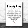 Celtic Woman Danny Boy Heart Song Lyric Quote Print