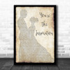 Chicago You're The Inspiration Man Lady Dancing Song Lyric Quote Print