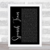 Chris De Burgh Spanish Train Black Script Song Lyric Quote Print