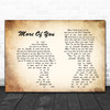 Chris Stapleton More Of You Man Lady Couple Song Lyric Quote Print