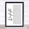 Christina Perri A Thousand Years Rustic Script Song Lyric Quote Print