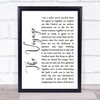 Christy Moore The Voyage White Script Song Lyric Quote Print Christy Moore The Voyage White Script Song Lyric Quote Print