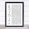Cockney Rejects I'm Forever Blowing Bubbles White Script Song Lyric Quote Print