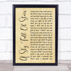 Coldplay A Sky Full Of Stars Rustic Script Song Lyric Quote Print