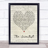 Coldplay The Scientist Script Heart Song Lyric Quote Print