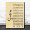 Dan + Shay Speechless Rustic Script Song Lyric Quote Print