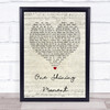 Diana Ross One Shining Moment Script Heart Song Lyric Quote Print