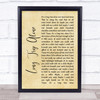 Dierks Bentley Long Trip Alone Rustic Script Song Lyric Quote Print