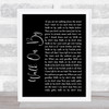 Dionne Warwick Walk On By Black Script Song Lyric Quote Print