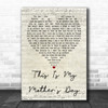 Dorothy Squires This Is My Mother's Day Script Heart Song Lyric Quote Print