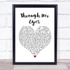 Dream Theater Through Her Eyes Heart Song Lyric Quote Print