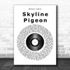 Elton John Skyline Pigeon Vinyl Record Song Lyric Quote Print