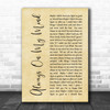 Elvis Presley Always On My Mind Rustic Script Song Lyric Quote Print