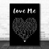 Elvis Presley Love Me Black Heart Song Lyric Quote Print