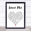 Elvis Presley Love Me Heart Song Lyric Quote Print