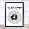 Emily Blunt The Place Where Lost Things Go Vinyl Record Song Lyric Quote Print