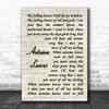 Eva Cassidy Autumn Leaves Song Lyric Vintage Script Quote Print
