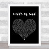 Eva Cassidy Fields Of Gold Black Heart Song Lyric Quote Print