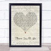 Faith Hill There You'll Be Script Heart Song Lyric Quote Print