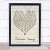 Forever Young Bob Dylan Script Heart Quote Song Lyric Print