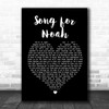 Frank Hamilton Song for Noah Black Heart Song Lyric Quote Print