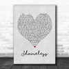 Garth Brooks Shameless Grey Heart Quote Song Lyric Print