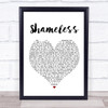 Garth Brooks Shameless Heart Song Lyric Quote Print