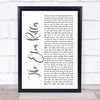 George Ezra Hold My Girl Rustic Script Song Lyric Quote Print