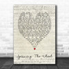George Michael Spinning The Wheel Script Heart Song Lyric Quote Print